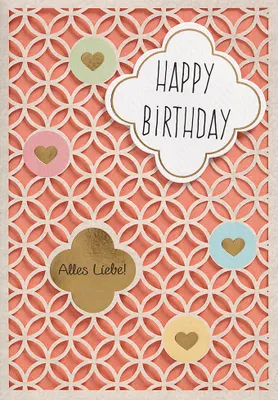 Produktbild von Geburtstag  Glückwunschkarte im Format 115x17cm mit Umschlag