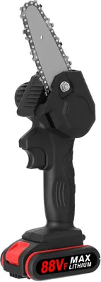 Produktbild von 21V 4 Zoll Elektro-Kettensäge und 25mm Akku Astschere Cordless Gartenschere Set Akku-Kettensäge Mini-Kettensäge Elektro Astschere - Schwarz
