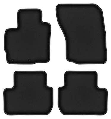 Productafbeelding van Velours automatten voor Mitsubishi Outlander III vanaf 2012 (SUV) – 4-delig, zwart, op maat – Wielganizator DURBAN