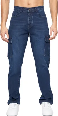 Obrázek produktu pro Crosshatch - Pánské džíny "Kremtap" cargo BG1395 (38S) (tmavě prané)