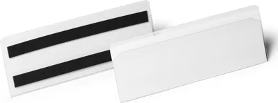 Produktbild von Etikettentasche 1/2 A5 quer HardCover magnetisch transparent VE=5x10 Stück