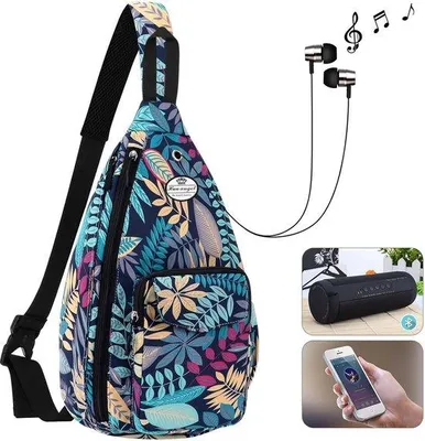 Produktbild von Famanu Crossbody Bag mit Blumenmuster - Wasserdicht, für Damen
