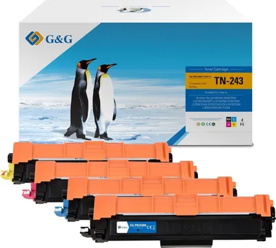 Produktbild von G&G Brother TN-243 CMYK Tonerkartusche Schwarz, Cyan, Magenta, Gelb- 4 Stk.