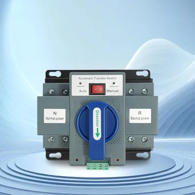 Produktbild von Automatischer Netzumschalter - 2-poliger 63A 220V Transfer Switch - Doppelstromversorgung - Automatischer Lasttransfer - Für Haushaltselektrik - Legierter Stahl