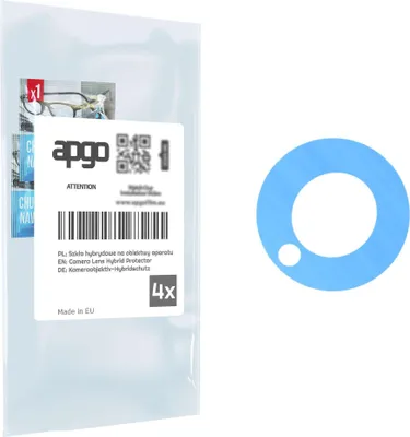 Produktbild von apgo 4 Stück Hybrid Kameraschutz, Kamera-Schutzglas kompatibel mit ZTE Changxing 60, Linsenschutz, 9H Härte, Schutz für Kameraobjektiv, Anti-Kratzer, transparent