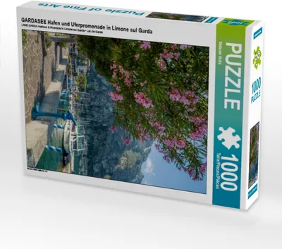 Produktbild von Calvendo GARDASEE Hafen und Uferpromenade in Limone sul Garda 1000 Teile Puzzle hoch 480x640mm, Viola Melanie; 7293025
