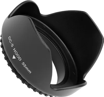 Produktbild von CELLONIC Gegenlichtblende kompatibel mit Ø 55mm - Filtergewinde Ø 55mm Objektiv Sonnenblende Kamera Streulichtblende Lens Hood