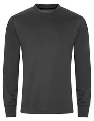 Zdjęcie produktu dla Just Cool JC023 | Koszulki sportowe z długim rękawem do 2XL - Kolor: Charcoal (jednolity) - Rozmiar: XXL