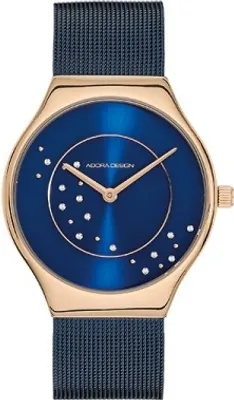 Produktbild von ADORA AD8548 Damen Damenuhr Edelstahl blau & rosegold