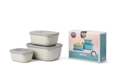 Obrázek produktu pro Mepal set cirqula rechteckig 3-tlg (750+1500+3000) - severská bílá