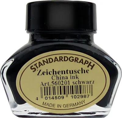 Produktbild von Standardgraph Tusche schwarz 30ml Glas 1 Stück
