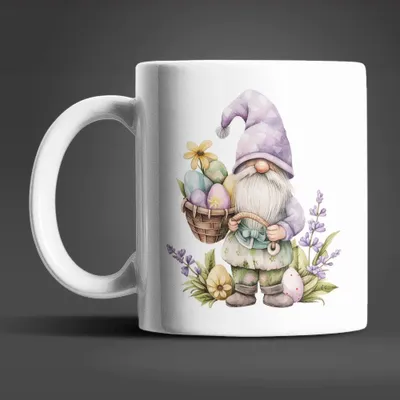 Produktbild von Gnom Ostern Ostereier Keramik Kaffeetasse Teetasse Tasse Geschenkidee