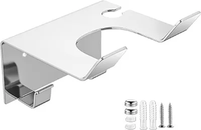 Produktbild von Haartrocknerständer, Wandhalterung, Aufbewahrungshalter, stark belastbar, wasserdicht, einfache Installation, universeller Haartrocknerständer, Badezimmer-Aufbewahrungsorganisator