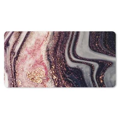 Produktbild von MuchoWow® Mauspad Mousepad Marmor - Rosa - Gold - Glitzer - Marmoroptik 60x30 cm - Mousepads - Maus Mat - Pad - Mausunterlage - Nachhaltig