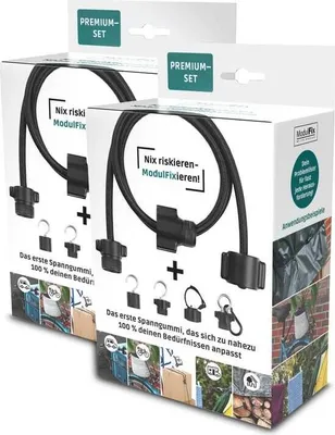 Produktbild von ModulFix - Multifunktionales Spanngummi-System - Premium-Set - 2er-Set