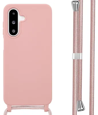 Imagen del producto de Funda de Silicona con Cuerda para Samsung Galaxy A26 - Sand Pink