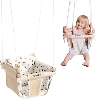 Zdjęcie produktu dla huśtawka dla niemowlaka Junior Beige - mossaic