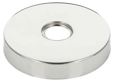 Produktbild von tecuro Gewinderosette (1/2) Ø 22 mm x Ø 80 mm x Höhe 15 mm, Messing verchromt