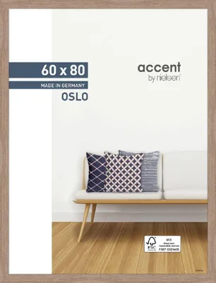 Produktbild von accent by nielsen Holz Bilderrahmen Oslo, 60x80 cm, Eiche