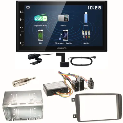 Produktbild von Kenwood DMX129DAB DAB+ Einbauset für Mercedes C-Klasse W203 CLK W208 W209