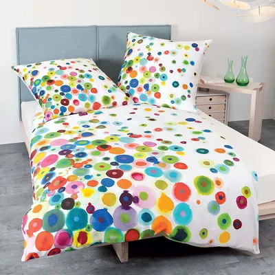 Produktbild von Janine Mako-Satin Bettwäsche modern art 42030-09 multicolor 135x200 cm + 80x80 cm