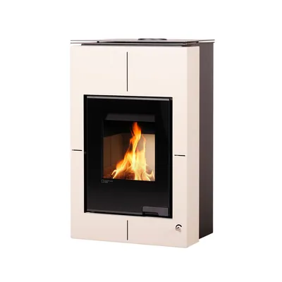 Image de HS FLAMINGO poêle-cheminée AQUAFLAM VARIO SAPORO 11/5 kW - crème