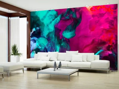 Produktbild von Vlies Fototapete 350x256 cm Tapeten Wandtapete XXL Abstrakt bunt a-A-0144-a-c
