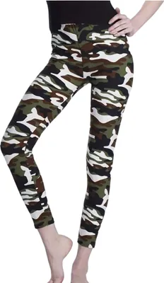 Produktbild von Stylische Camouflage Leggings in Grün 2 – Universelle Größe M/L KP34915