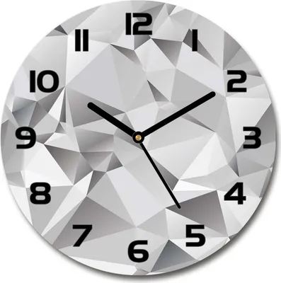 Produktbild von Wanduhr aus Glas 30fi Glasbild Glasuhr Gehärtetes Glas - schwarze-zeiger - 3D abstraction