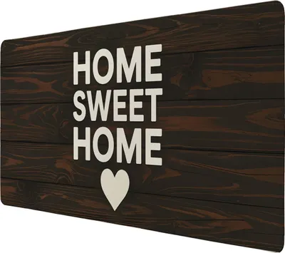 Produktbild von HOME SWEET HOME Schreibtischunterlage 69x31cm XXL Mauspad Holzoptik