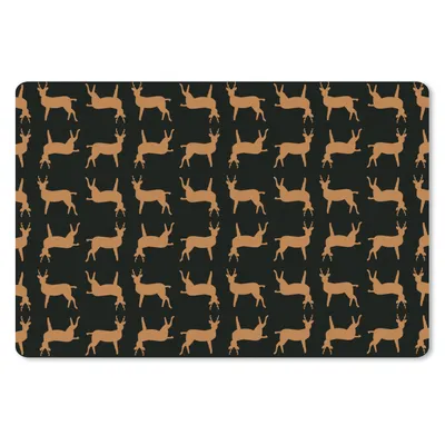 Obrázok produktu pre Podložka pod myš - Vzor - Deer - Black - Brown - 27x18cm - Rohožka pod myš