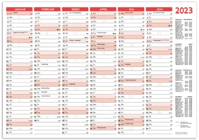 Produktbild von RNK Verlag Tafelkalender 2023 DIN A4 quer 250 g/qm Karton