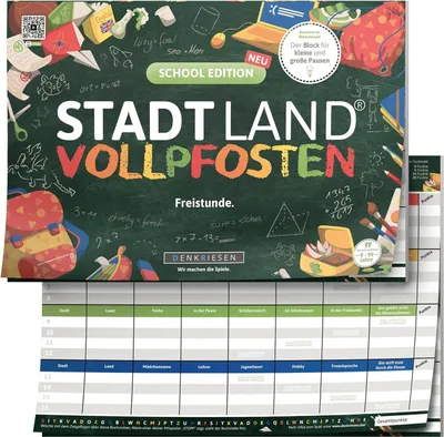 Produktbild von DENKRIESEN - STADT LAND VOLLPFOSTEN® - SCHOOL EDITION - "Freistunde." - A4