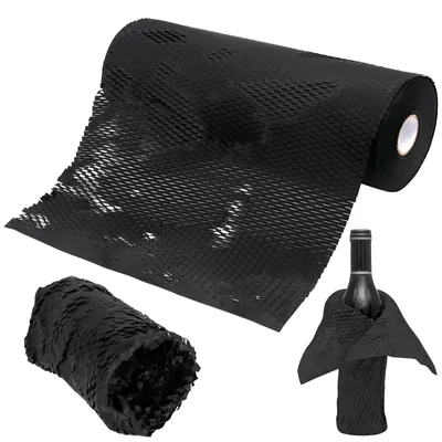 Honingraatpapier 38 cm x 50 m schwarz Verpackungsmaterial