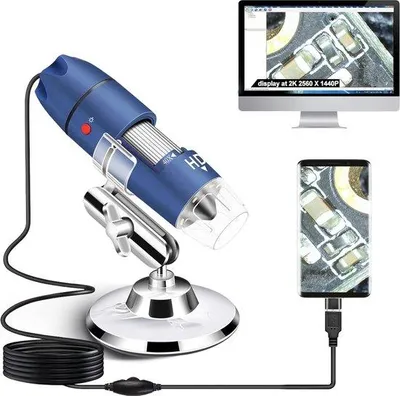 Obrázek produktu pro Digitální mikroskop – elektrický – včetně kamery – kompatibilní se smartphony