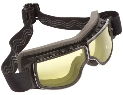 Produktbild von Motorradbrille Nevada YT schwarz, Polycarbonat-Linsen, winddicht, für Brillenträger