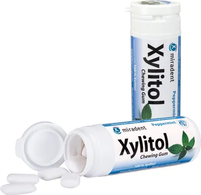 Immagine prodotto di Miradent Xylitol Gomma da masticare alla menta 30 pz