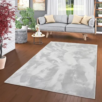 Produktbild von Luxus Super Soft Fellteppich Pearl Grau, Größe:140x200 cm