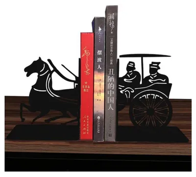 Immagine prodotto di Solidchoice - Porta libri in metallo dal design retrò, ideali per la decorazione