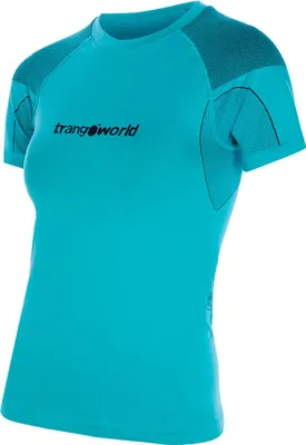 Image de T-shirt à manches courtes Trangoworld Pilgrim Bleu L Femme Bleu L