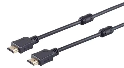 Productafbeelding van High-speed HDMI-kabel, 4K, met ferrietkern, zwart, 15 meter