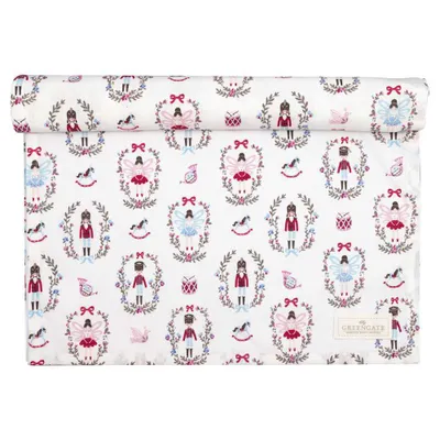 Produktbild von Greengate Cindarella Tischläufer white 140x45cm