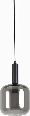 Produktbild von Light & Living - hängeleuchte - Lekar - schwarz - glas - buntglaslampe - E27 - 2950265