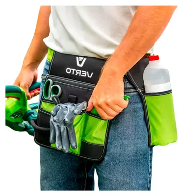 Produktbild von Gartengürtel mit Bauchtasche und Clip-Verschluss | 6 Taschen für Werkzeuge | Arbeitsgürtel für den Garten