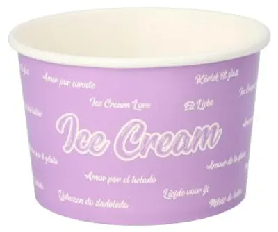Produktbild von 500 Eisbecher, Pappe rund 500 ml Ø 11,2 cm · 7,8 cm