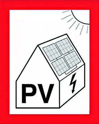 Produktbild von Cimco Brandschutzzeichen, PV-Anlage, 1 Stk.