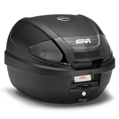 Produktbild von Givi Topcase E300NT2 Monolock mit Montageplatte, schwarz matt – neues Verschlusssystem
