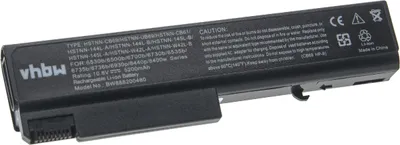 Produktbild von vhbw Akku kompatibel mit HP EliteBook 6930, 8440W, 8440p, 6930p Notebook (5200 mAh, 10,8 V, Li-Ion)