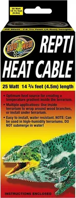 Zdjęcie produktu dla ZOOMED Repti Heat Cable 25W - kabel grzewczy 4,5m zoomed