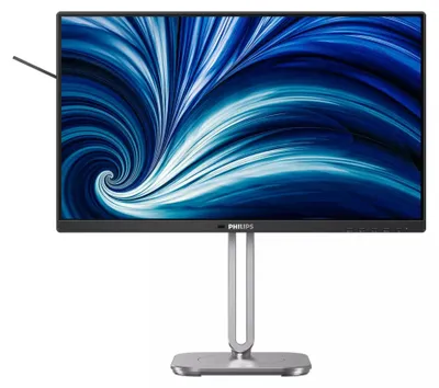Produktbild von Philips 24B2N4200 - 4000 Series - LED-Monitor - 61 cm (24") (23.8" sichtbar) - 1920 x 1080 Full HD (1080p) @ 120 Hz - IPS - 300 cd/m² - 1500:1 - 4 ms - HDMI, VGA, DisplayPort - Lautsprecher - Silber, holzkohlefarben